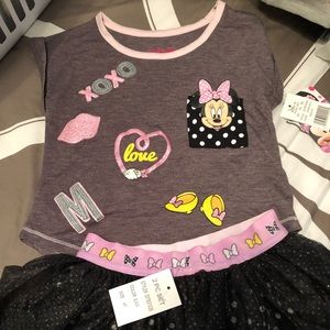 Toddler girls Minnie Mouse outfit